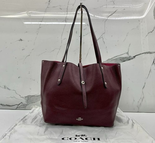 Coach large burgundy market - coach,