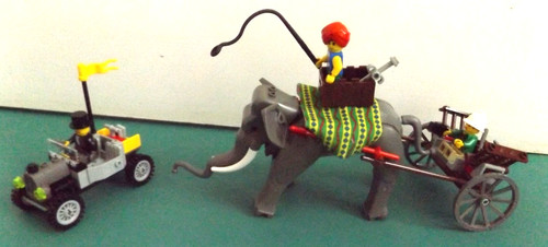 Lego elephant caravan - lego,
