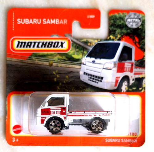 Matchbox subaru sambar white - subaru,