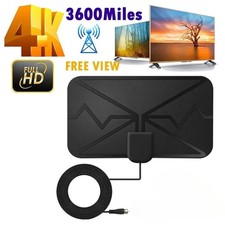 UK Best Portable TV Antenna Indoor Outdoor Digital HD Freeview Aerial Ariel 4K