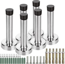 ASelected Door Stopper, 6 Pack Door Stop, Stainless Steel Wall Protector