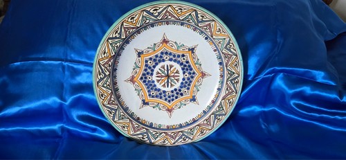 Large moroccan plate bowl - moroccan, plate/bowl