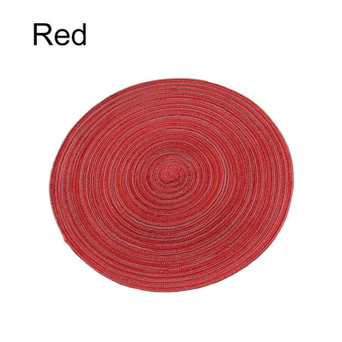 Knitted placemat dinner - dinner, round