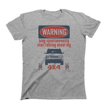 Mens Warning 4x4 Land Rover