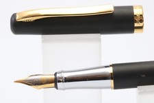 Vintage DUKE Autograph Matt Black Fine Fountain Pen, GT