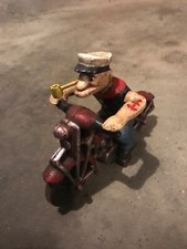 Popeye Motorcycle Toy Patina