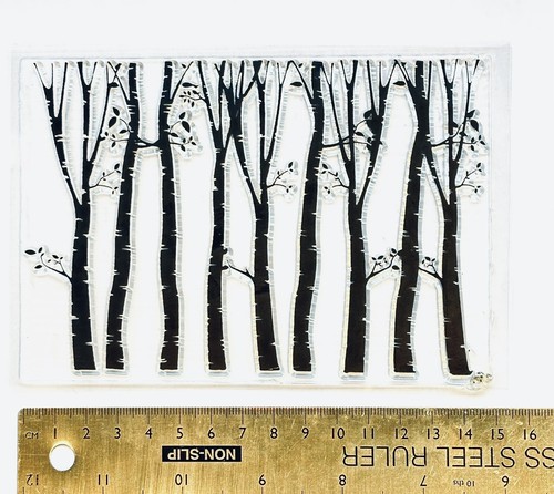 Clear rubber stamp - , tree