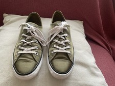 Converse All Star Ladies Size 5 Olive Green Low Top
