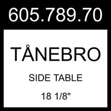 IKEA TANEBRO TÅNEBRO Side Table Indoor/outdoor/anthracite  18 1/8" 605.789.70