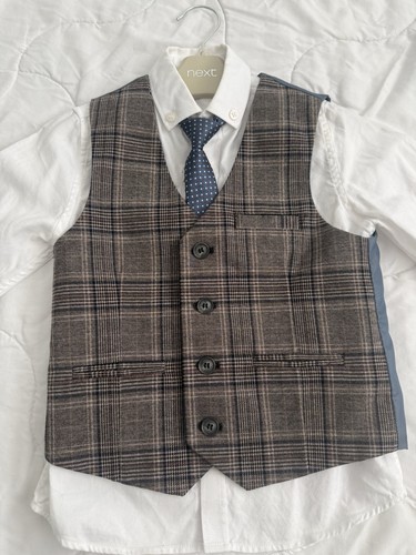 Boys smart waistcoat shirt tie - boys,