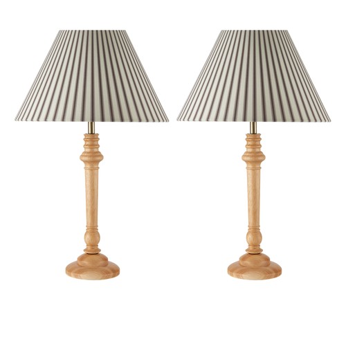 Set wood 55cm - 2, lamp