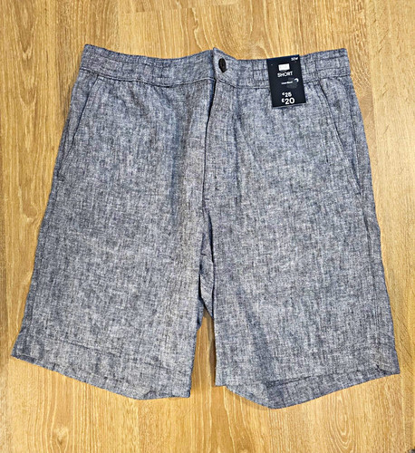 Men linen mix shorts - men's, size