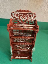 doll house furniture vintage knife and sword display cabinet 1.12th