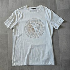 Mens White Versace T Shirt - Size Large - Fits Like A Small. GOOD CONDITION