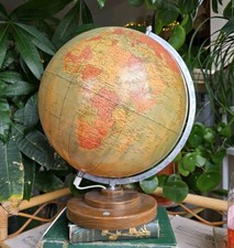 Vintage Swedish Light Up Globe