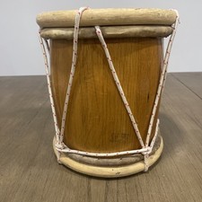 Vintage Wooden Bongo Hand Drum