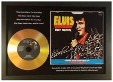 ELVIS PRESLEY 'WAY DOWN' SIGNED PHOTO GOLD DISC COLLECTABLE MEMORABILIA GIFT