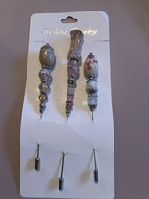 Hat pin long handmade 6 - hat,