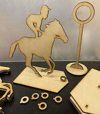 6x Running Horse & jockey