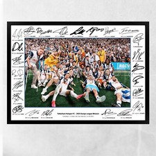 TOTTENHAM HOTSPUR EUROPA LEAGUE 2025 Framed Print Signed Poster Gift Idea