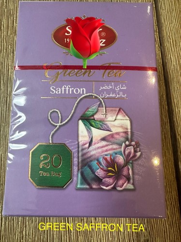 Green saffron tea - green,