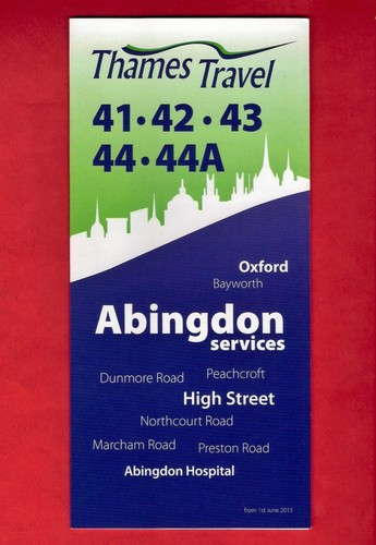 Bus timetable thames - bus,