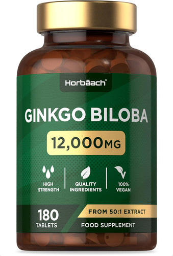 Ginkgo biloba 000mg 180 - 12,000mg,