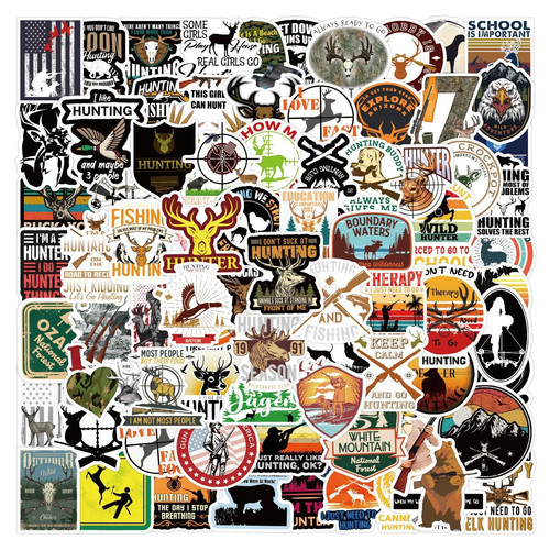 Hunting stickers bow gun - bow,
