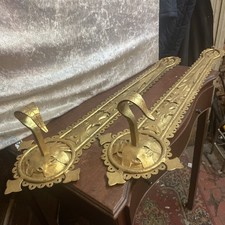 Pair Extra  Large Curtain Tie Backs Medival Style vintage  Metal75x22x15cm