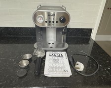 Gaggia Carezza Deluxe Espresso Coffee Machine with Tamper & Knock Box. Working