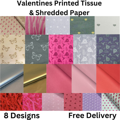 Tissue paper printed plain - printed, &