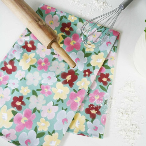 All blooms tea towel - in,