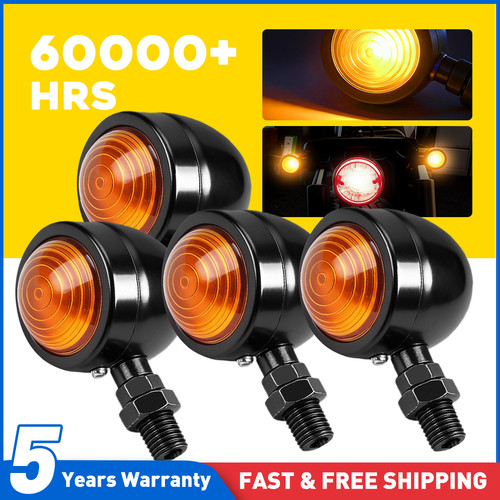 4pcs black metal motorbike - metal, led