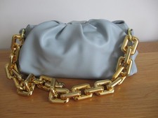 Faux Leather Gold Chain