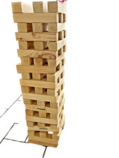 Giant wooden Jenga Jeronimo Tower  - 60 blocks