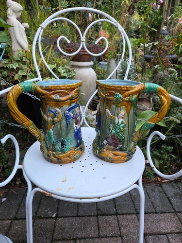 Pair minton majolica - pair, of
