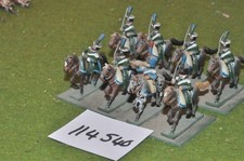 25mm napoleonic / french - minifigs light cavalry 8 figs - (114540)