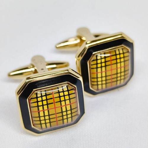 Burberrys nova check cufflinks - nova,