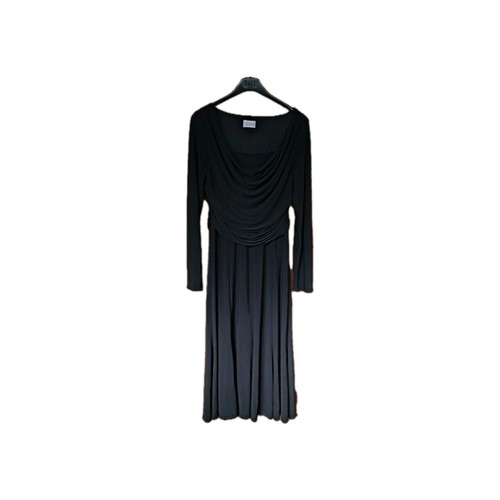 Libra black drape front and - libra,