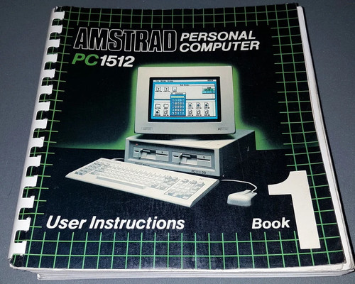 Amstrad 1512 user - amstrad, pc