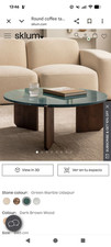Green marble coffee table