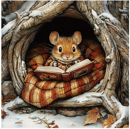 Printed cross stitch kit - cross, ct