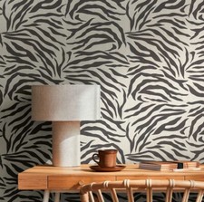 AS Creations Anna d'Andrea Zebra Print Wallpaper 782171 Black/White