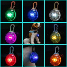 2x LED Dog Flashing Tag Collar