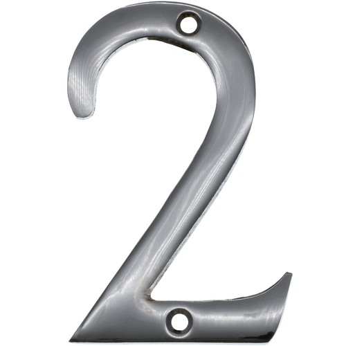 Chrome door numbers 75 - 3", mm