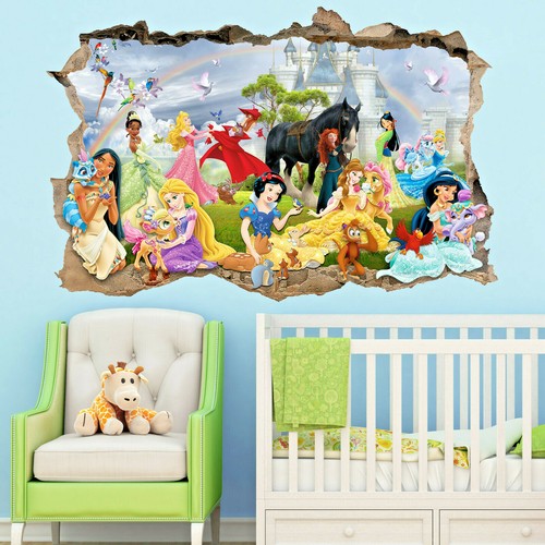 Princess castle pets wall - wall, art