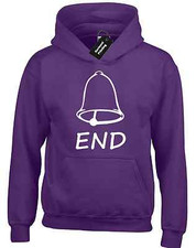 BELL END HOODY HOODIE STAG HEN PARTY CHILDISH HUMOUR MUM DAD SARCASTIC OWL NEW