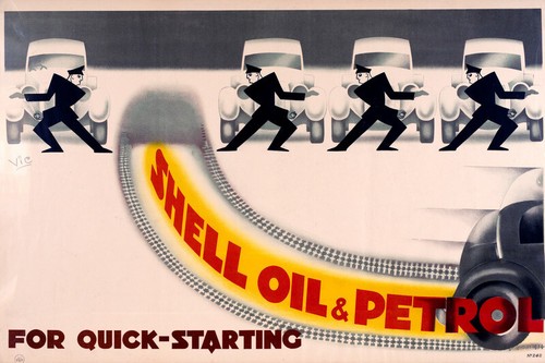 Vintage sheel oil petrol - sheel,
