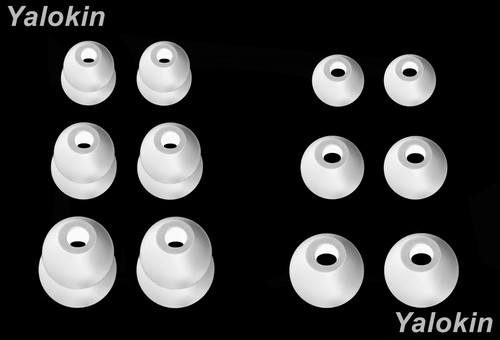 12pcs white ear tips - 12pcs,