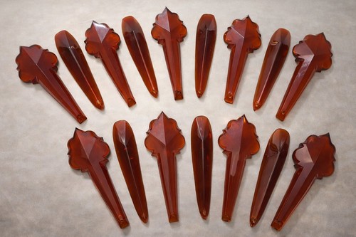 Vintage amber chandelier - vintage,